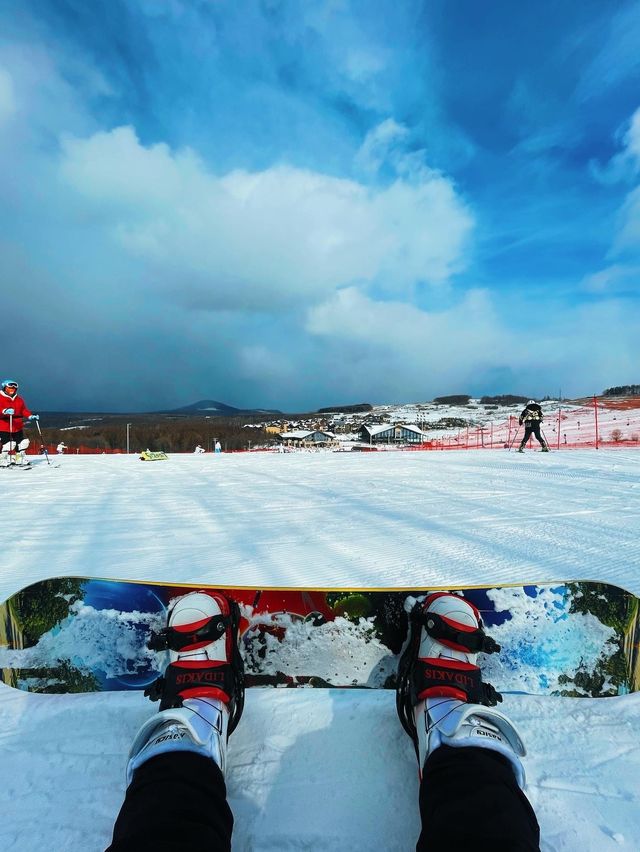Snowboarding in Changbaishan⛷🏔