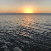 Sunset at Dead sea