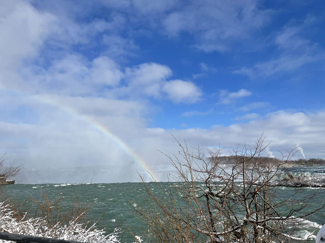 Winter at Niagara Falls 🌈