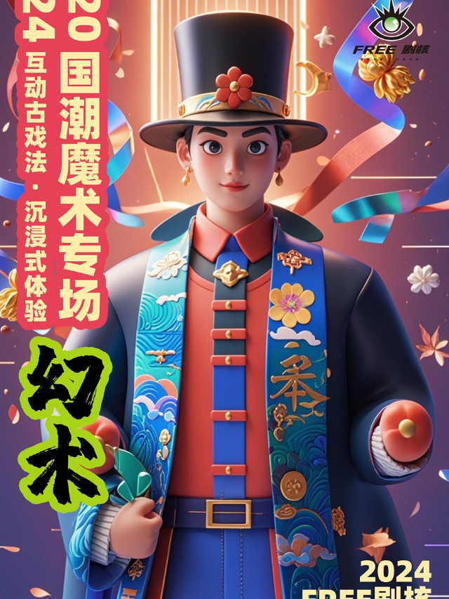 2024國潮魔術專場《幻術》| 古彩戲法遇見魔術戲劇 | 沉浸式體驗非遺｜兒童親子 | free劇核