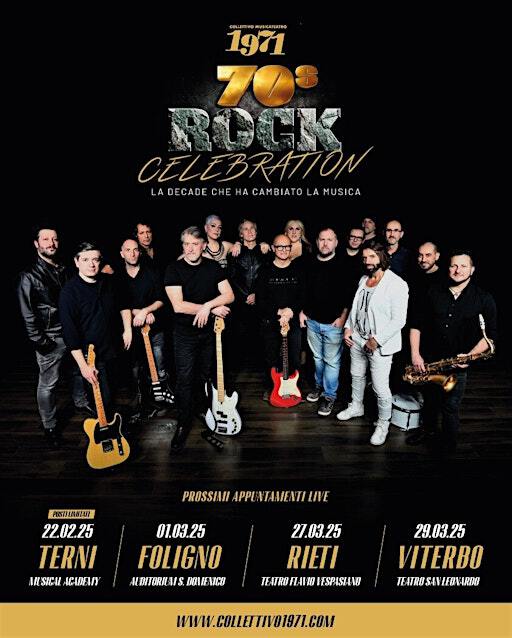 70'S ROCK CELEBRATION - Premiere Tour 2025 | Musical Academy Terni - Scuola di Musica, Teatro e Danza