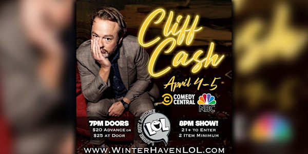 Cliff Cash from Comedy Central! (Saturday  Night) | 19 3rd St NW