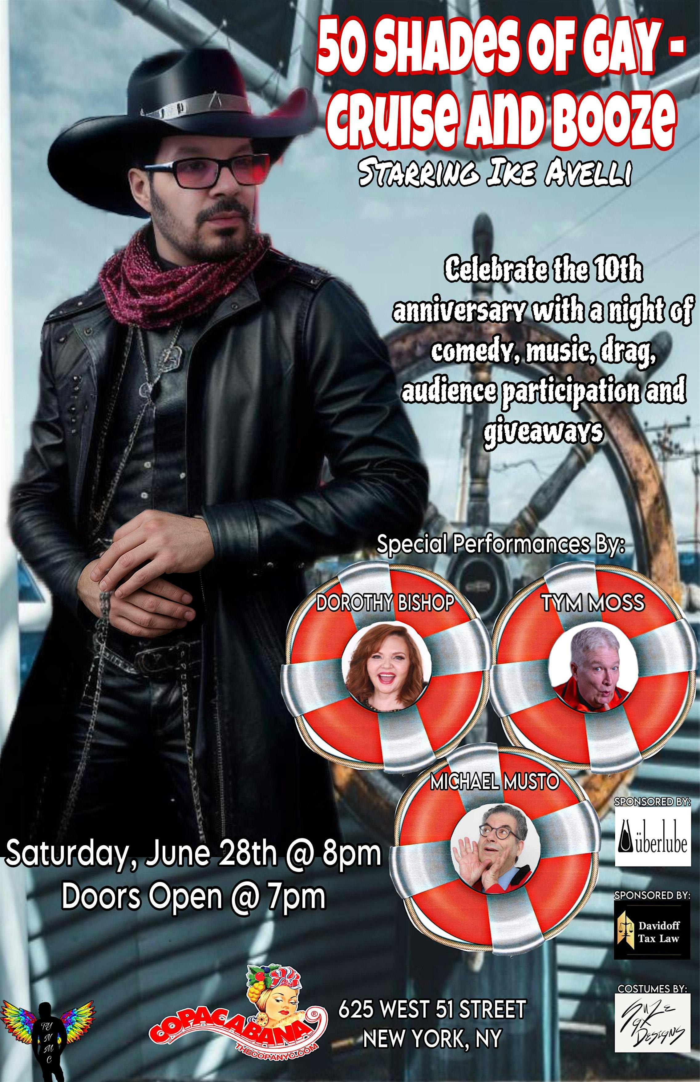 50 Shades of Gay - Cruise and Booze! | Copacabana Nightclub