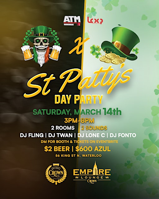 ST PATRICKS DAYPARTY @CROWN WATERLOO | 56 King St N
