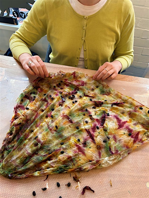 Botanical dyed Silk Scarf Workshop | Manchester Craft and Design Centre, Oak Street, Manchester, UK