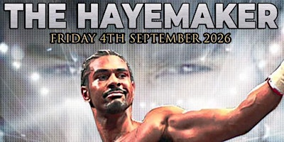 Evening with David Haye | The Birmingham Conference & Events Centre Evening with David Haye | The Birmingham Conference & Events Centre