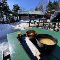 積雪の合戦小屋