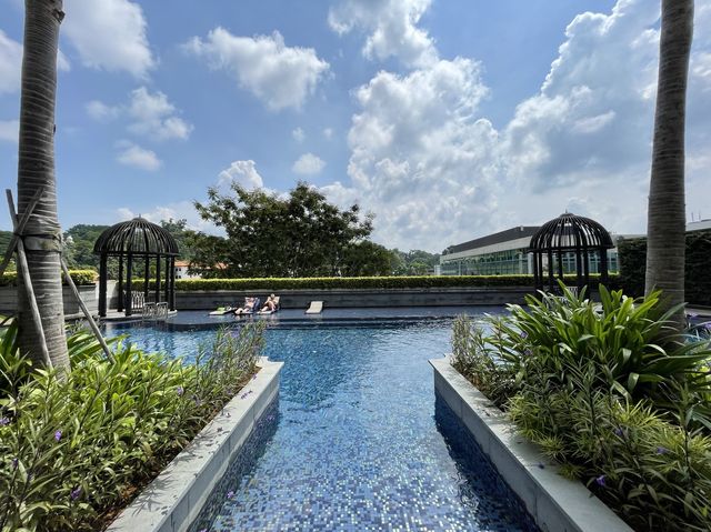 Garden in a hotel