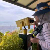 Penang city view with Cable Car