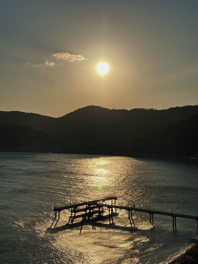 일몰이 끝내주는 거제도 몽돌해변