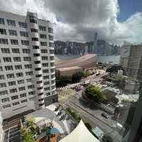 第一次升級至高層半海景房 完全看到維港景色