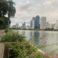 Huge park with a beautiful lake