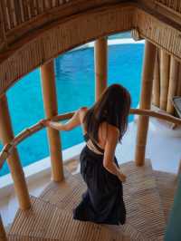 印尼 | Gili Air島上最大bamboo villa😱😍