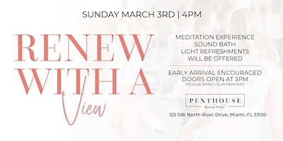 Renew With A View - Yoga, Sound Bath and Market at The Penthouse | Penthouse at Riverside Wharf