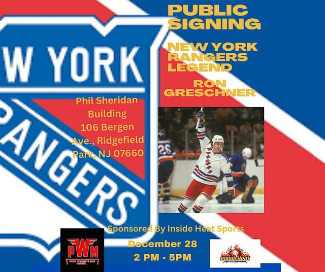 Ron Greschner Public Signing and Meet and greet | 106 Bergen Ave