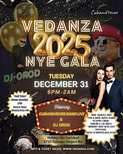 VeDanza New Years Eve Party | 2725 Palomar Airport Rd