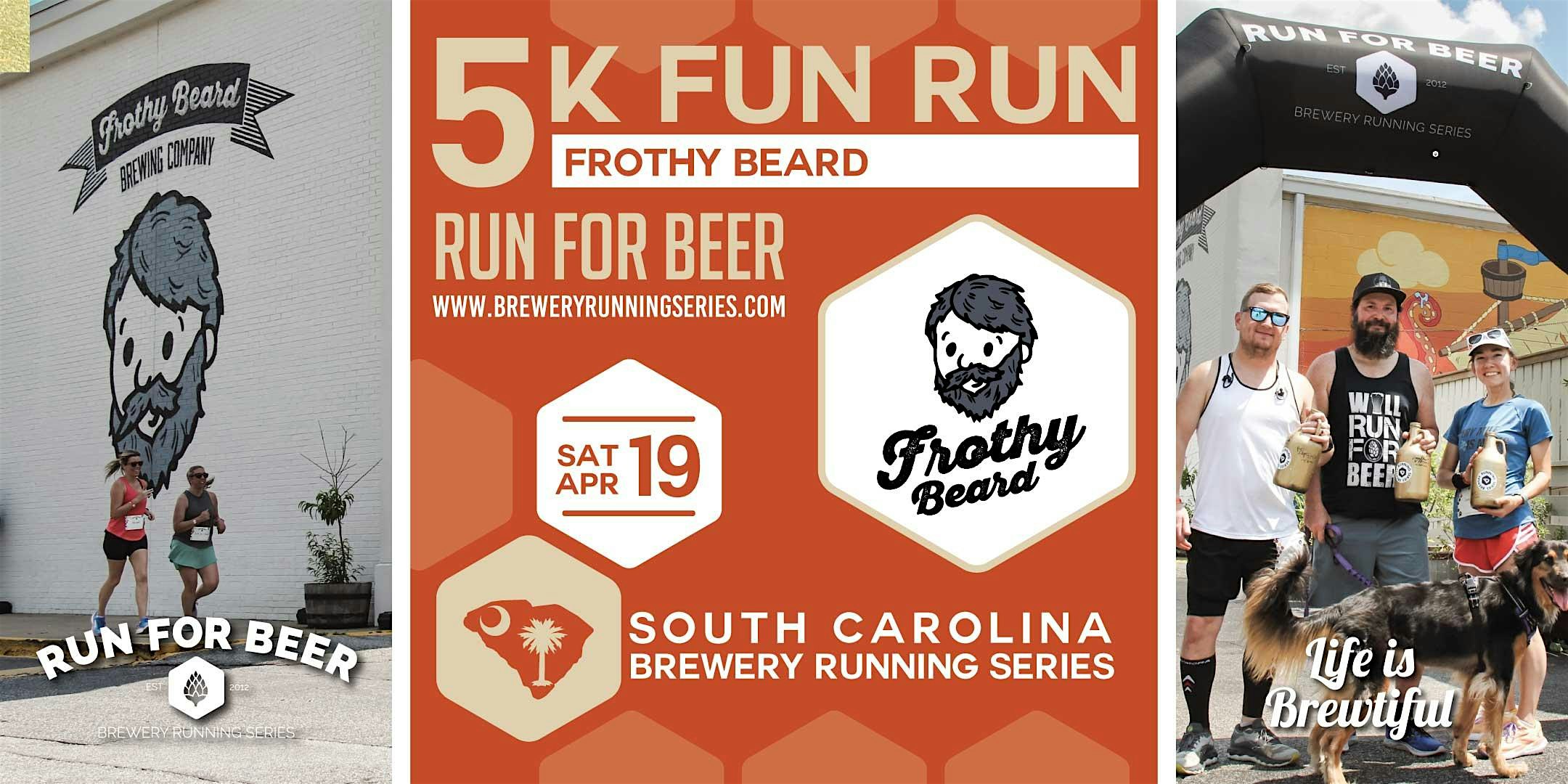 5k Beer Run + Frothy Beard | 2025 SC Brewery Running Series | Frothy Beard Brewing Company