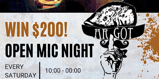 Open Mic Saturday | WIN $200 / Rome / Trastevere / Free | via dei c