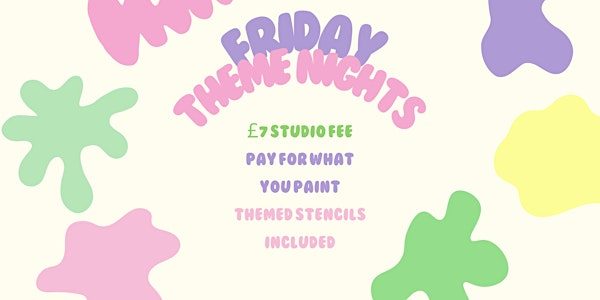 Summer Blooms: Friday Theme Night Pottery Painting | Peggy's Pots