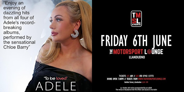 To Be Loved - A Tribute to Adele | The Motorsport Lounge