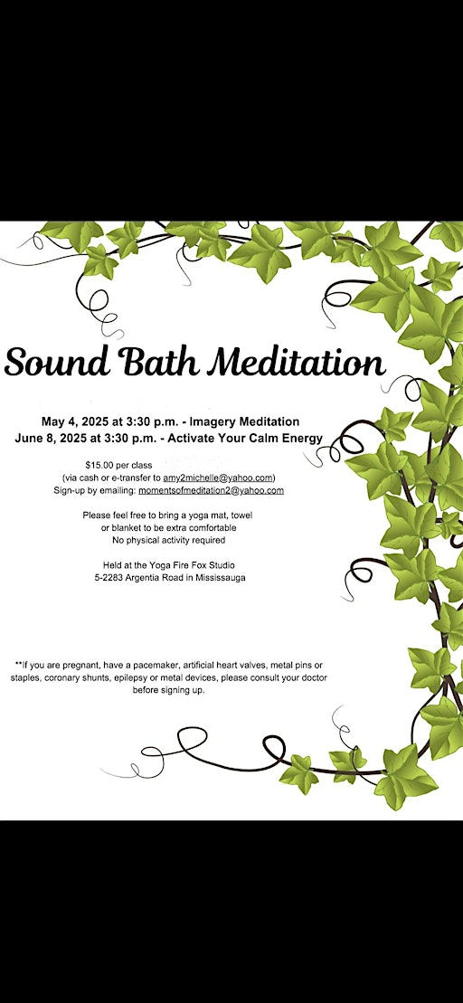 Sound Bath Meditation | Yoga Fire Fox Studio