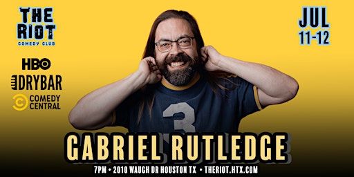 Gabriel Rutledge (DryBar, HBO) Headlines The Riot Comedy Club | The Riot Comedy Club upstairs at Rudyard's