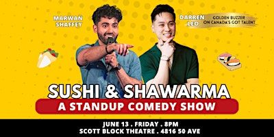Sushi & Shawarma Tour - A Stand-Up Comedy Show (Red Deer) | Scott Block Theatre
