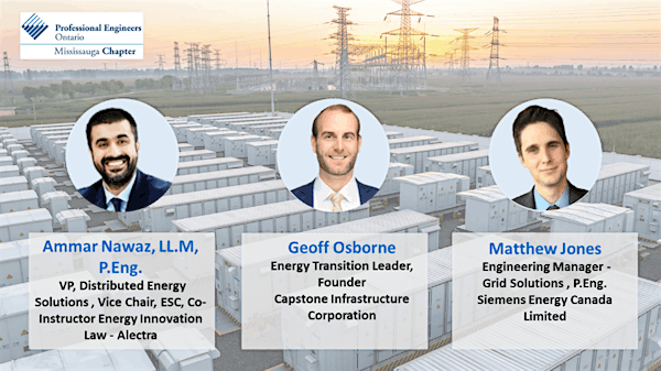 PEO Mississauga Chapter - Electrification Uncovered: Smart Grids and BESS | Churchill Meadows Community Centre and Mattamy Sports Park