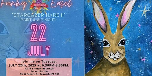 The Funky Easel Sip & Paint Party at The Puzzle Boutique, Ipswich | Puzzle Boutique Ipswich