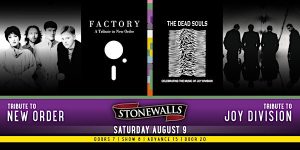 The Dead Souls & Factory (Tributes to Joy Division & New Order) | Stonewalls Restobar