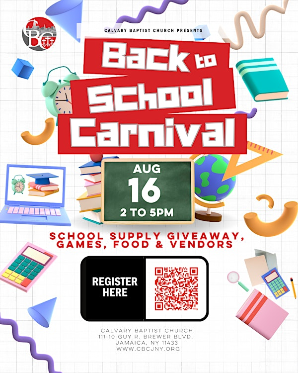 2025 Calvary Back to  School Carnival | Calvary Baptist Church