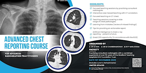 Advanced Chest Reporting Course | Village Hotel Coventry