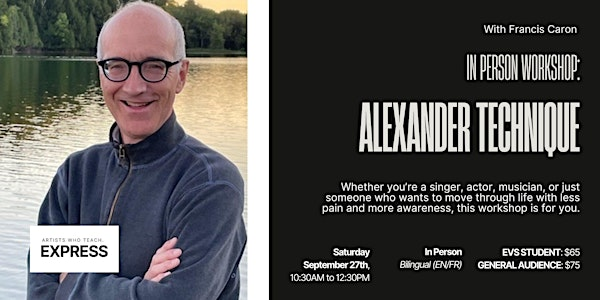 Alexander Technique In-Person Workshop | Studio Tango Montréal