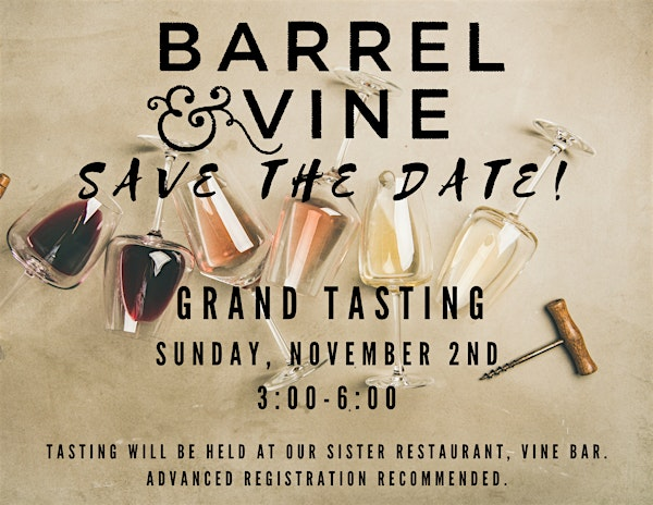 Barrel & Vine Grand Tasting | Vine Bar