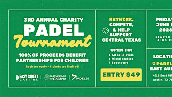 2026 EasyGive Charity Padel Tournament | Padel39
