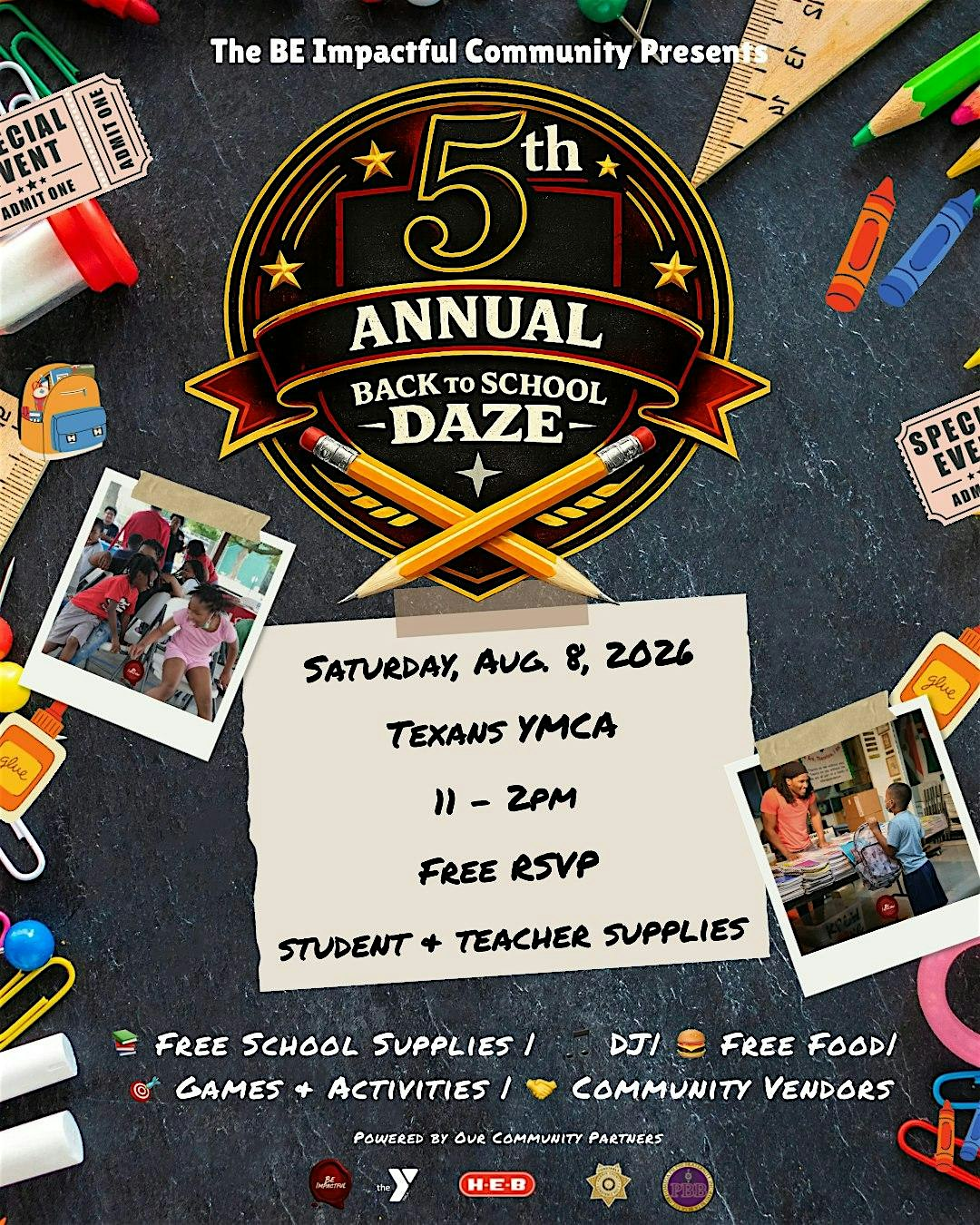 Back 2 School Daze - 5th Annual School Supply Drive | Houston Texans YMCA