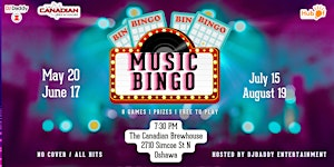 Monthly MUSIC BINGO- The Canadian Brewhouse (Oshawa) | The Canadian Brewhouse