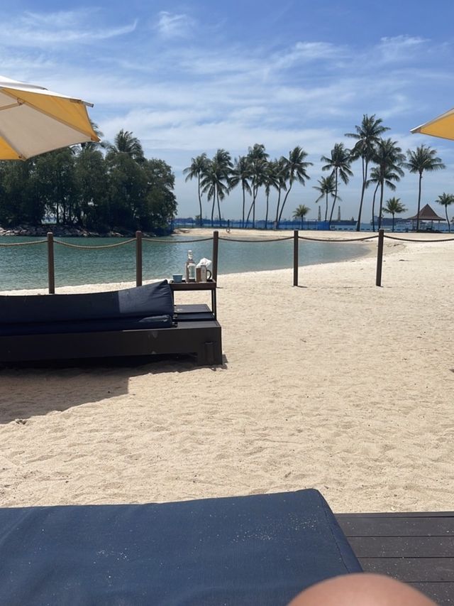 Catching the sun at tanjong beach club 🏖☀️