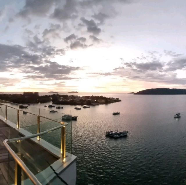 Sunset from Kota Kinabalu Marriott