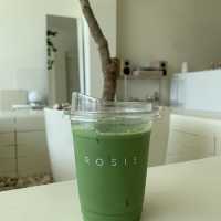 Resting at a Matcha Cafe on the Way to Pattaya 🍵