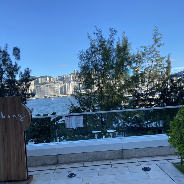 無敵海景的草地平台 