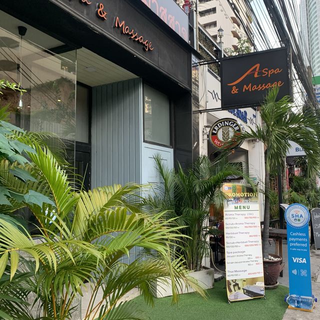Aspa & Massage ในซ.สุขุมวิท18 ได้รับมาตรฐาน SHA