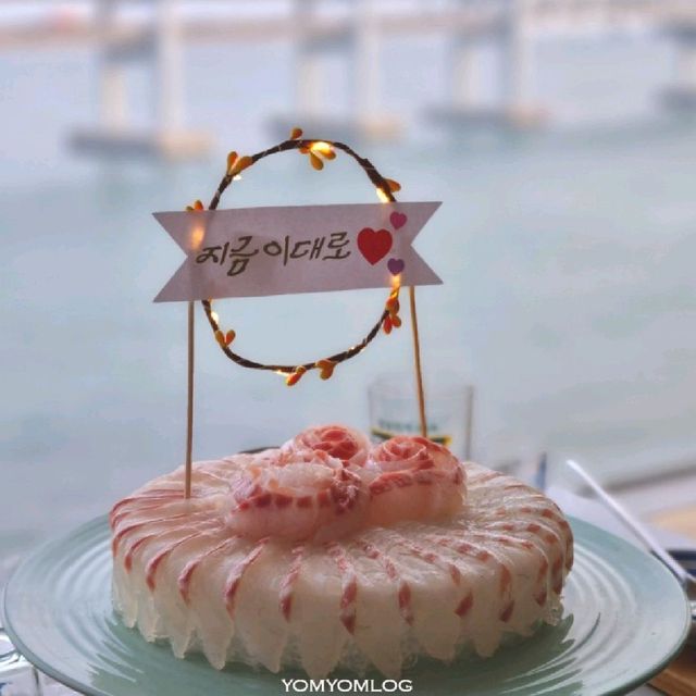 광안대교를 보며 회케이크 냠냠_🐟하늘횟집🎂