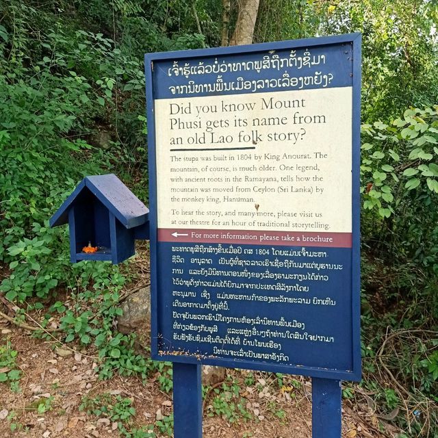 ชมวิวเมืองหลวงพระบางบนพระธาตุพูสี