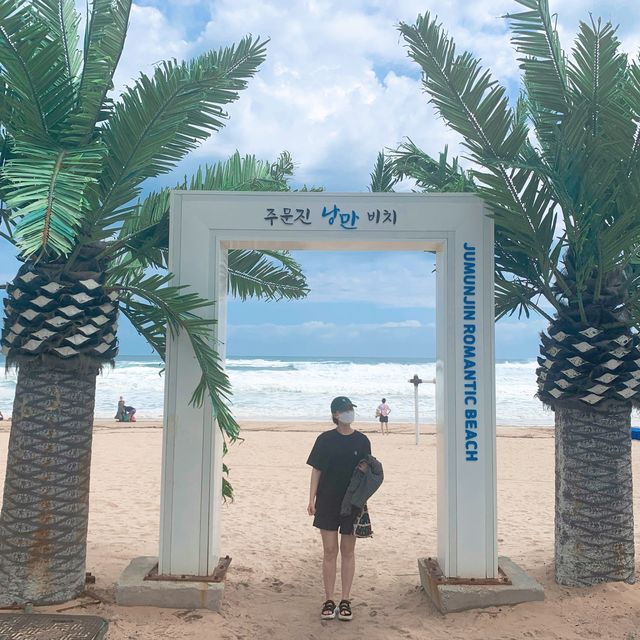 [주문진항 핫플, BTS버스정류장]