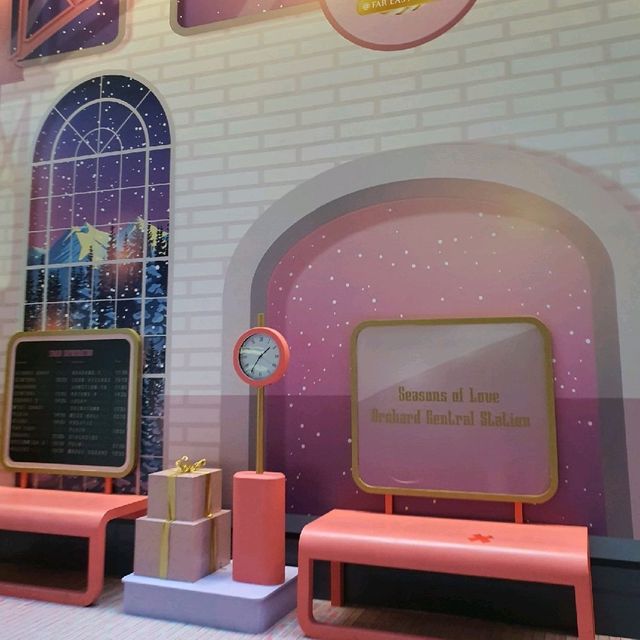Christmas Train Station at Orchard Central