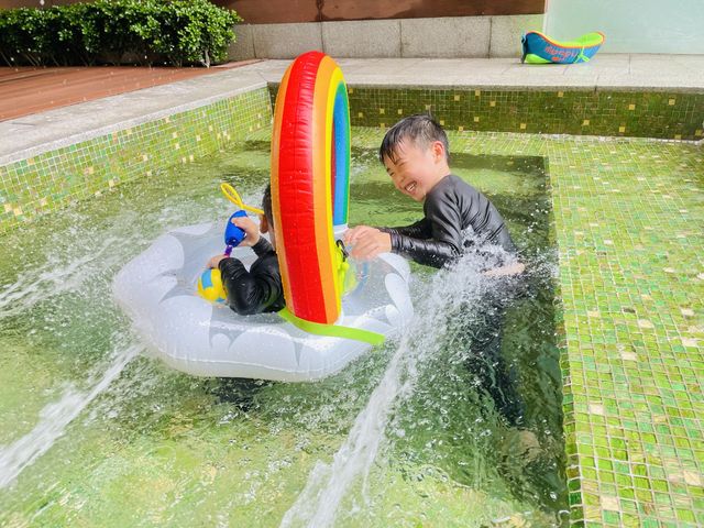私人海景 jacuzzi, 玩水放題！