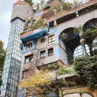 Hundertwasser House and Kunst Haus Vienna