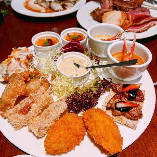 鱈場蟹腳·鴨肝·鮮蠔任食