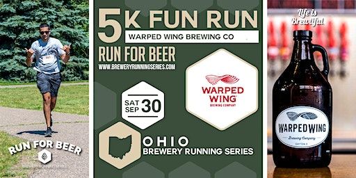 5k Beer Run x Warped Wing Brewing Co| 2023 OH Brewery Running Series (Dayton) | Warped Wing Brewing Company